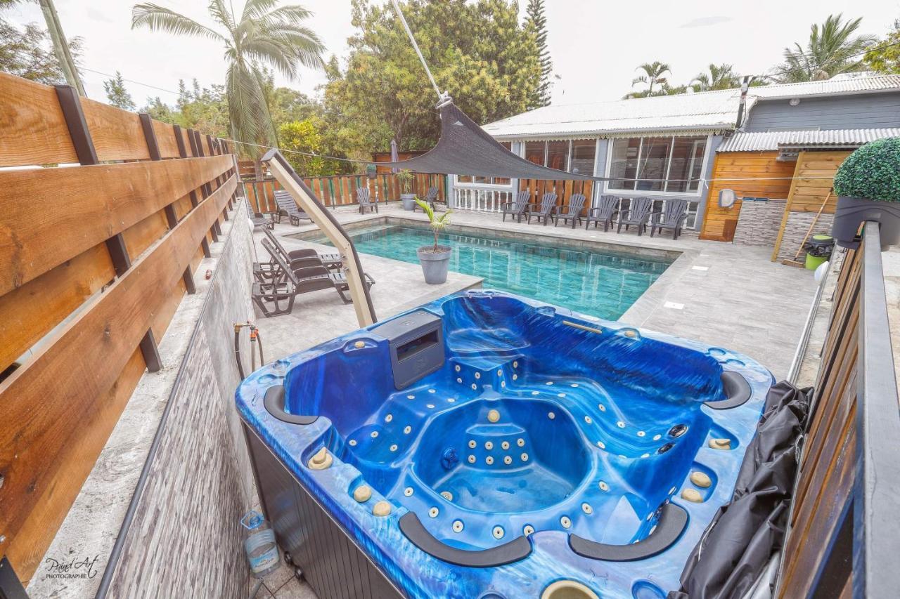 הוילה לה טאמפון L'Avocat 1 Avec Piscine Chauffee Et Jacuzzi A Partager מראה חיצוני תמונה
